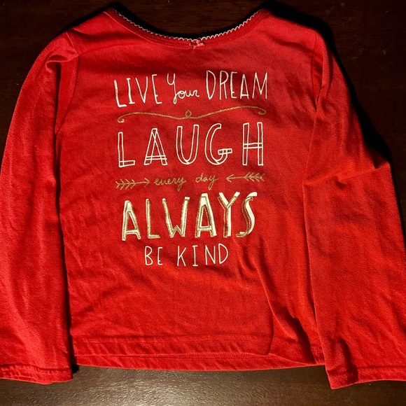 Oshkosh B’gosh sz 5T ‘Always Be Kind’ 2pc pajama set - Picture 3 of 7
